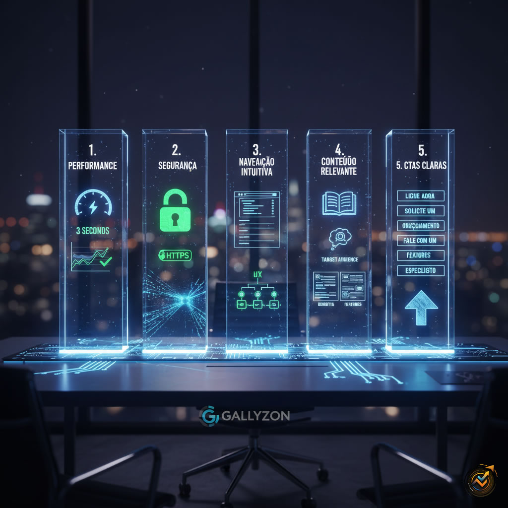 Os 5 Pilares de um Site Institucional de Alta Performance Os 5 Pilares de um Site Institucional de Alta Performance